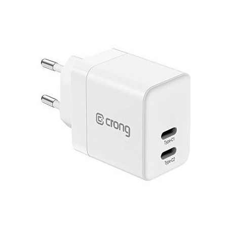 Buy Crong CRG-GNCC35-WHI 35Watt Dual USB-C Charger - Fast Charging, Reliable & Stylish!